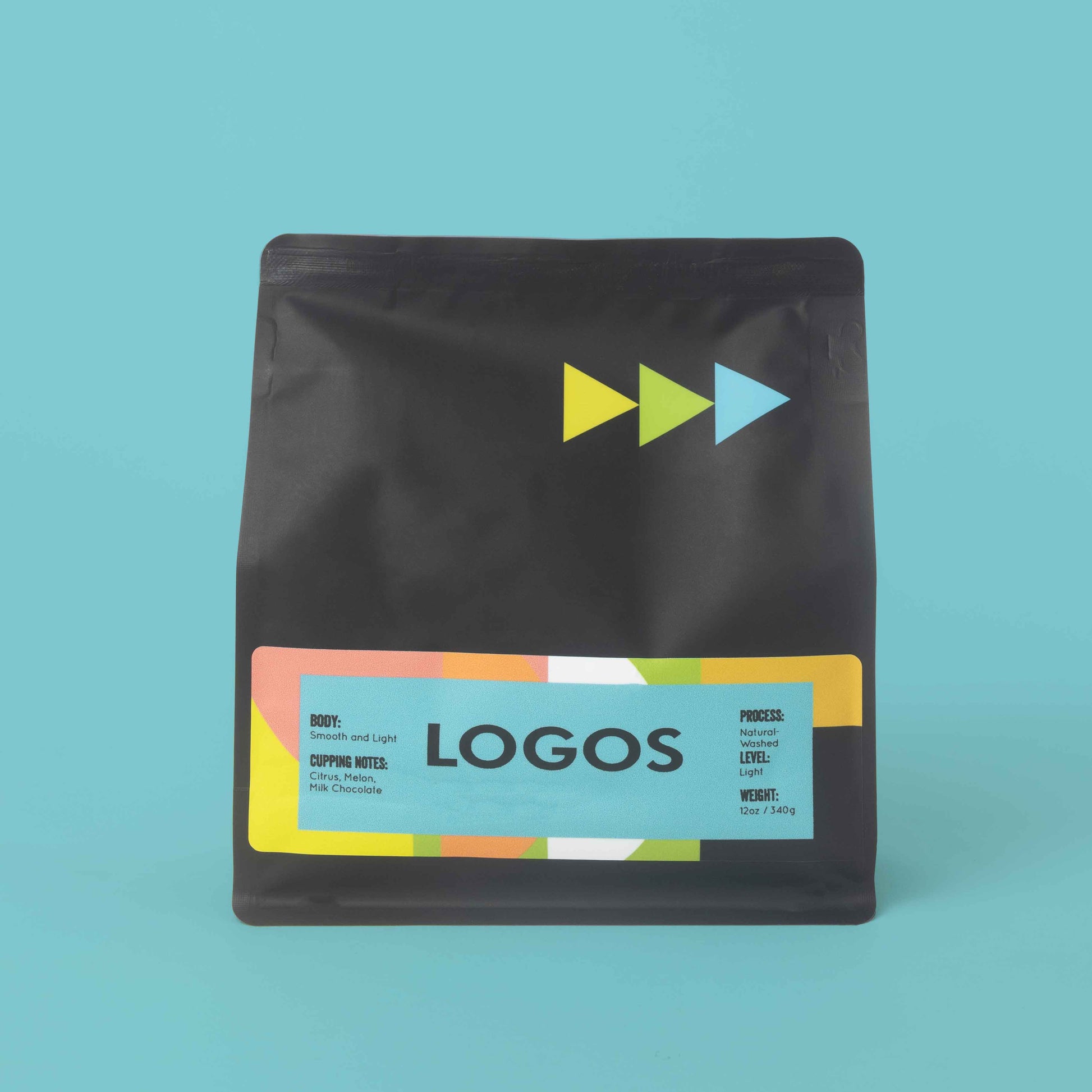 Logos coffee blend 12oz — Colombia & Honduras, whole bean, 3 Arrows Coffee