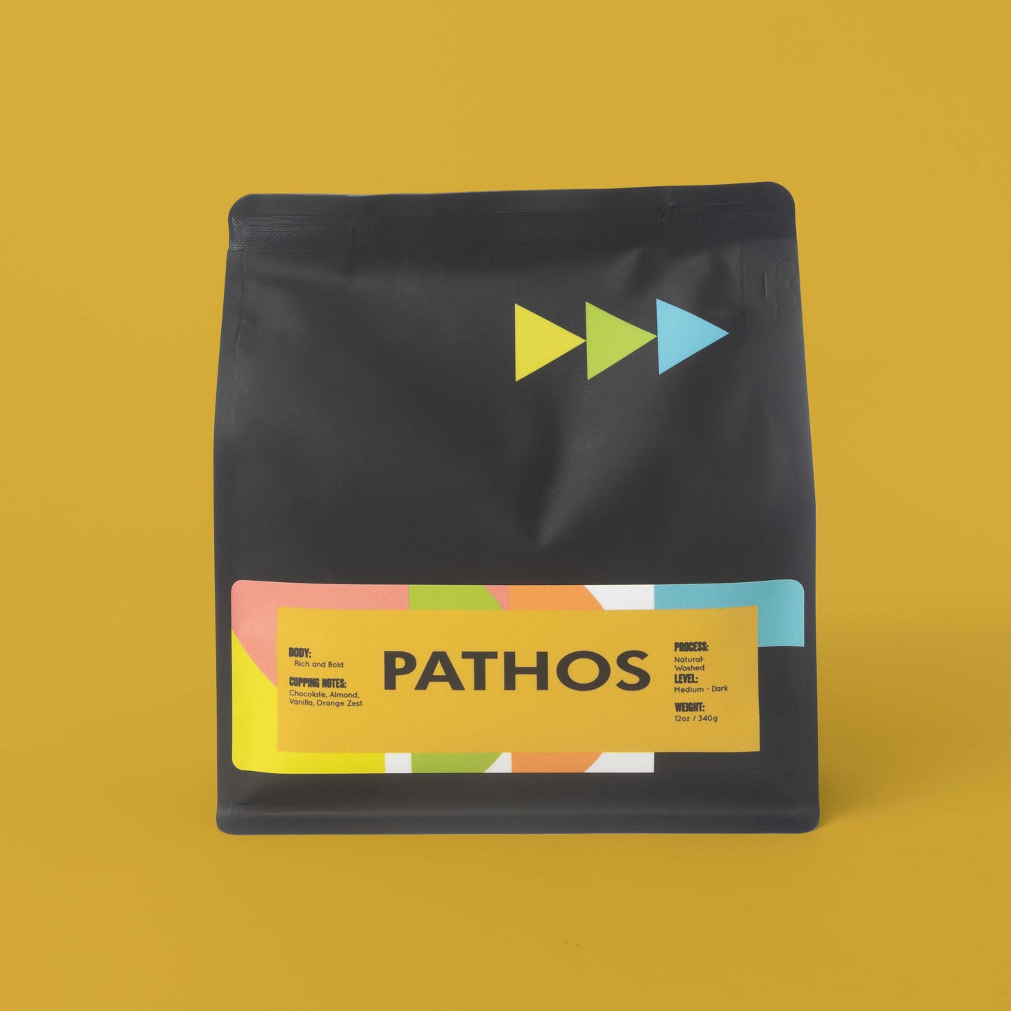 Pathos coffee blend 12oz — Brazil & Honduras, whole bean, 3 Arrows Coffee