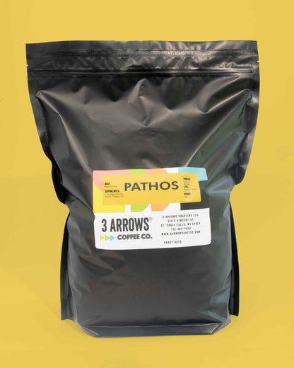 Pathos coffee blend 5lb — Brazil & Honduras, whole bean, wholesale from 3 Arrows Coffee